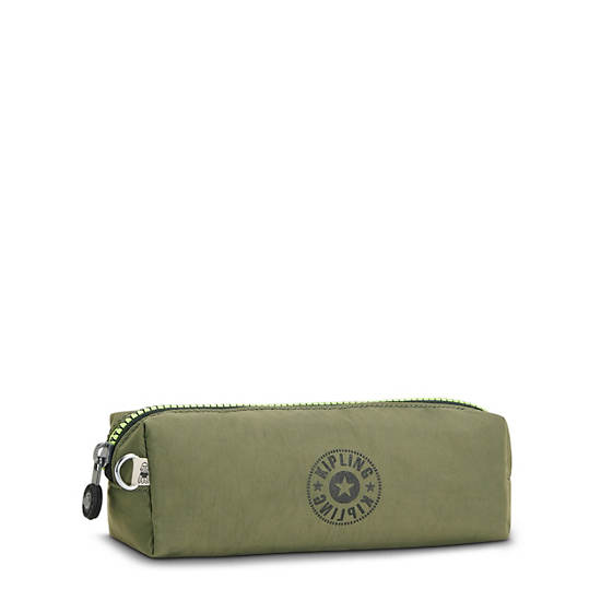 Kipling Boran Pencil Case Bags Strong Moss | CA 2046YX